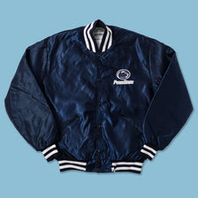 Vintage Penn State Satin Bomber Jacket XLarge 