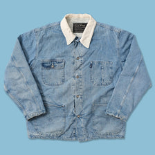 Vintage Padded Denim Jacket XLarge 