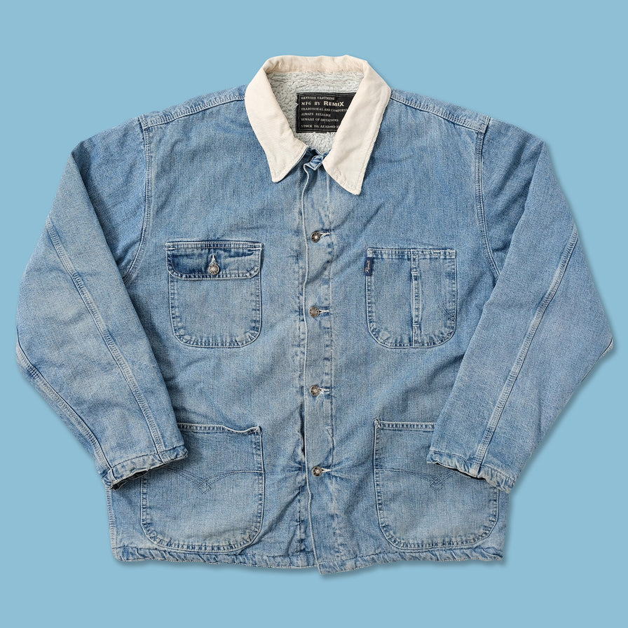 Vintage Padded Denim Jacket XLarge 