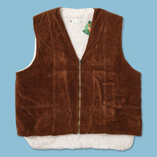 Vintage Padded Cord Vest XLarge 