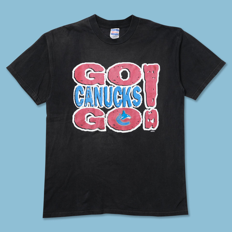 Vintage 'Go Canucks!' T-Shirt Medium - Double Double Vintage