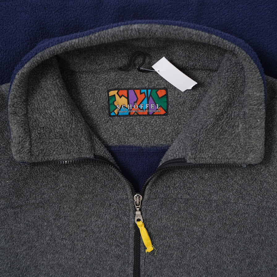 Vintage Schöffel Q-Zip Fleece XXLarge - Double Double Vintage
