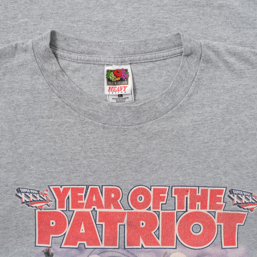 Vintage 2002 Patriots T-Shirt XLarge - Double Double Vintage