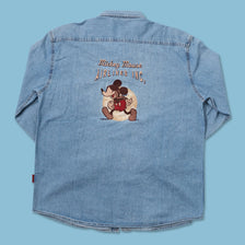 Vintage Disney Mickey Mouse Denim Shirt XLarge - Double Double Vintage