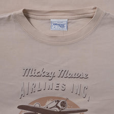 Vintage Mickey Mouse Airlines T-Shirt Large - Double Double Vintage