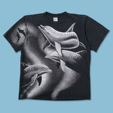 Vintage Dolphins T-Shirt Large - Double Double Vintage