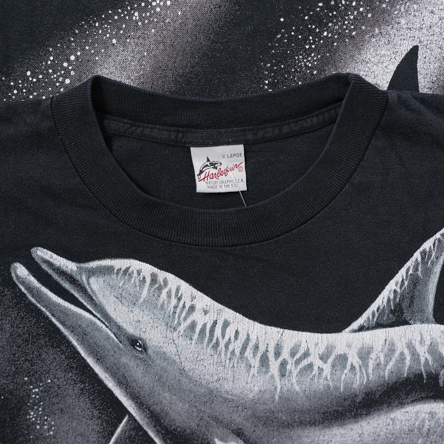 Vintage Dolphins T-Shirt Large - Double Double Vintage