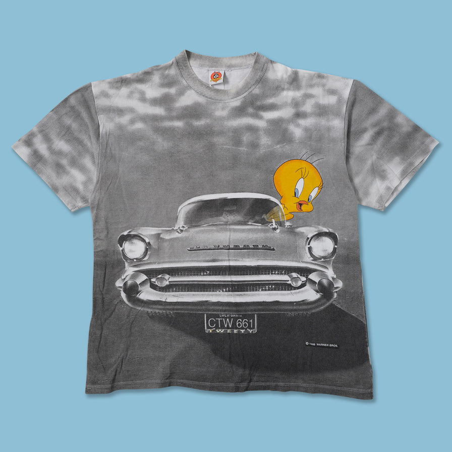 Vintage 1999 Looney Tunes Tweety T-Shirt Medium - Double Double Vintage