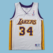 Champion Lakers Shaquille O'Neal Jersey Medium - Double Double Vintage