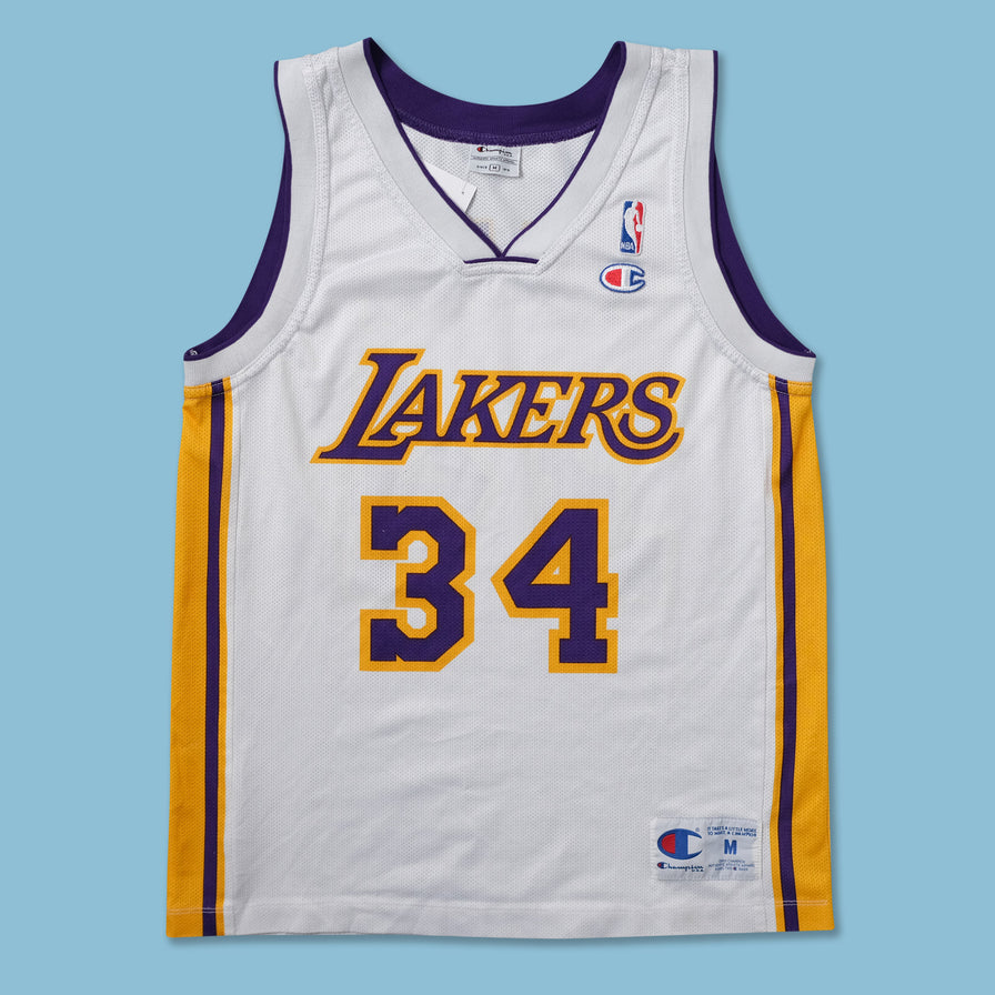 Champion Lakers Shaquille O'Neal Jersey Medium - Double Double Vintage