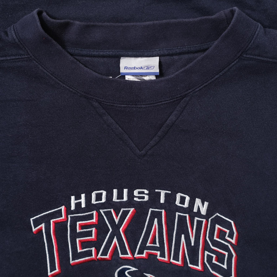 Vintage Reebok Houston Texans Sweater XXLarge - Double Double Vintage