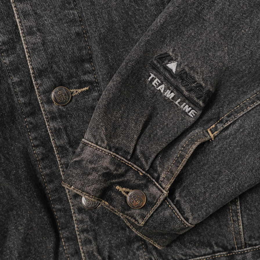 Vintage Los Angeles Raiders Denim Jacket Medium - Double Double Vintage