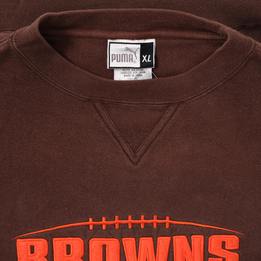 Vintage Puma Cleveland Browns Sweater XLarge - Double Double Vintage