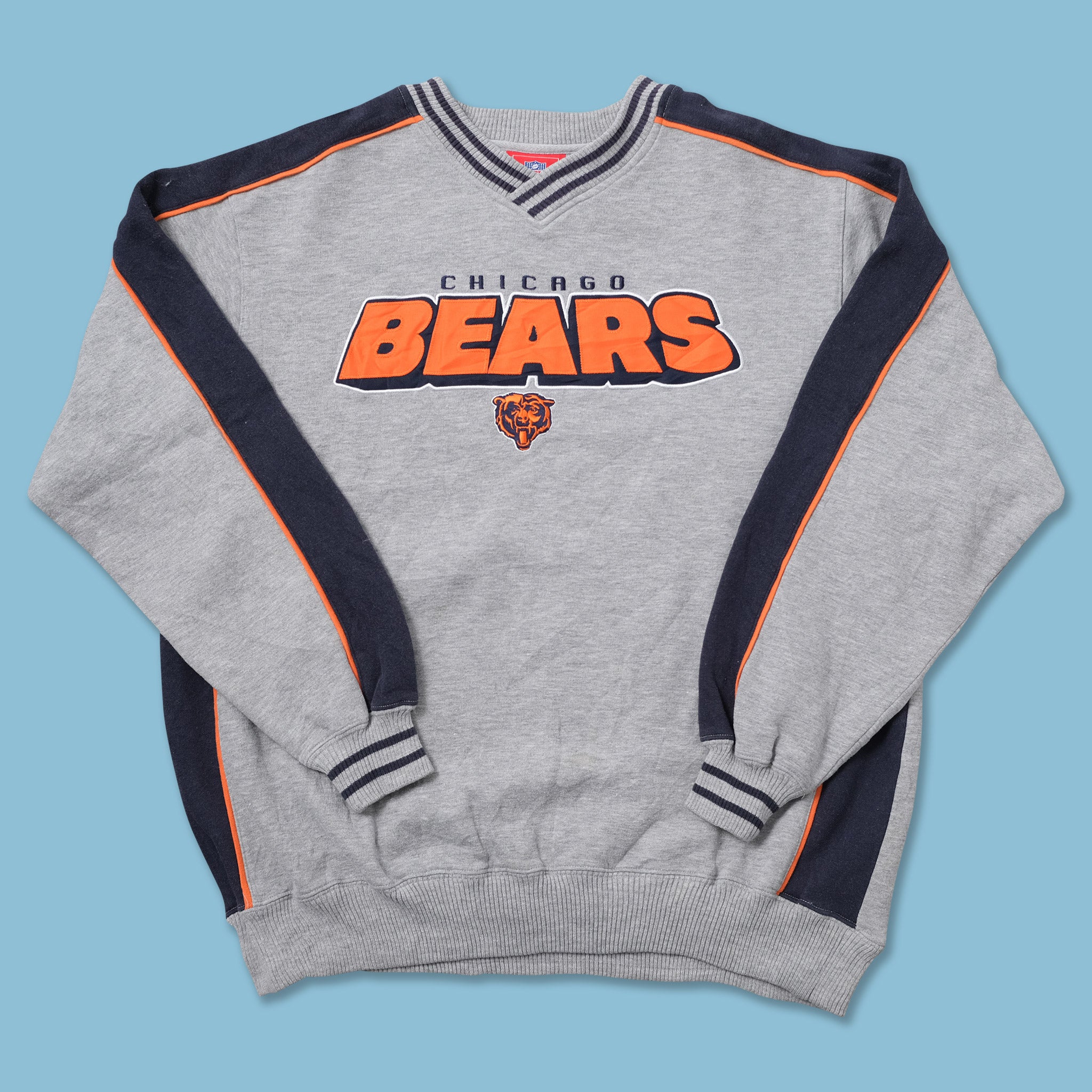 Vintage Chicago Bears V-Neck Sweater Large | Double Double Vintage