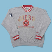 Vintage 49ers V-Neck Sweater XLarge / XXLarge - Double Double Vintage