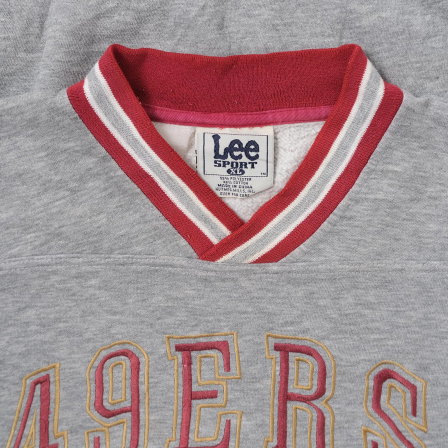 Vintage 49ers V-Neck Sweater XLarge / XXLarge - Double Double Vintage