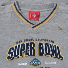 2003 Super Bowl V-Neck Sweater XXLarge - Double Double Vintage