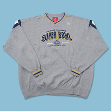 2003 Super Bowl V-Neck Sweater XXLarge - Double Double Vintage