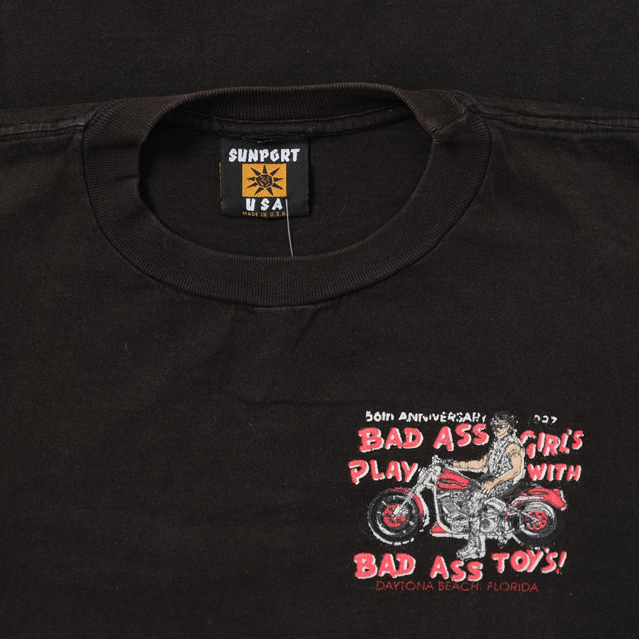 Vintage Daytona Beach Bike T-Shirt XLarge - Double Double Vintage