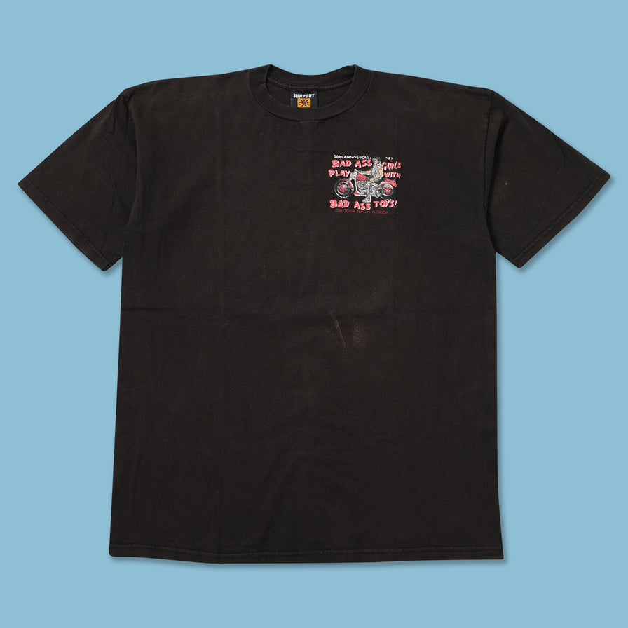 Vintage Daytona Beach Bike T-Shirt XLarge - Double Double Vintage