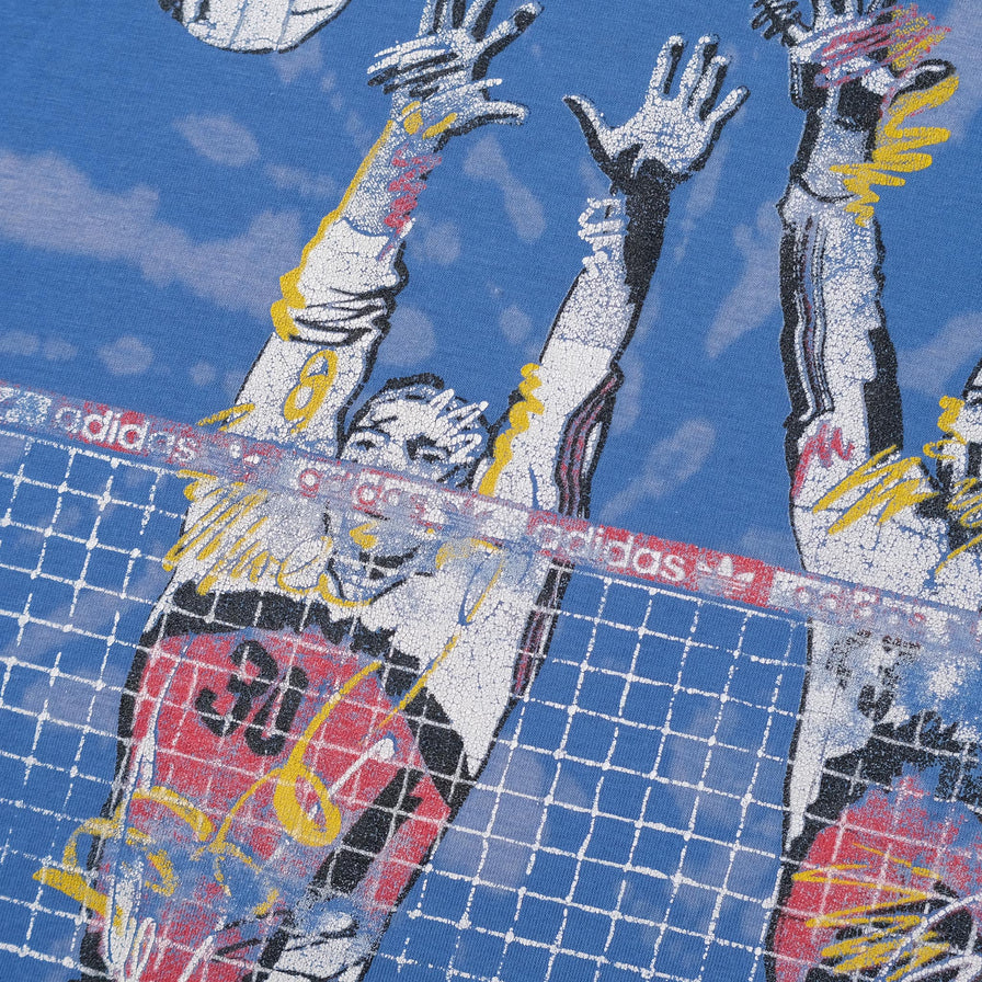 Vintage adidas Volleyball T-Shirt Large / XLarge - Double Double Vintage