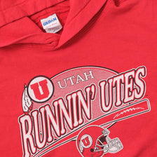 Vintage Utah Runnin Utes Hoody Large 