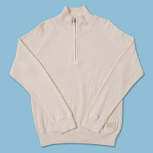 Vintage Polo Jeans Q-Zip Knit Sweater Large 