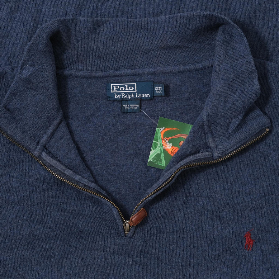 Vintage Polo Ralph Lauren Q-Zip Sweater 3XLarge 