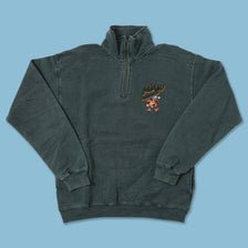 Vintage Miami Hurricanes Q-Zip Sweater Medium 