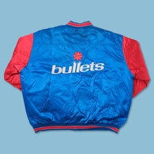 Vintage Baltimore Bullets Padded Satin College Jacket 3XLarge