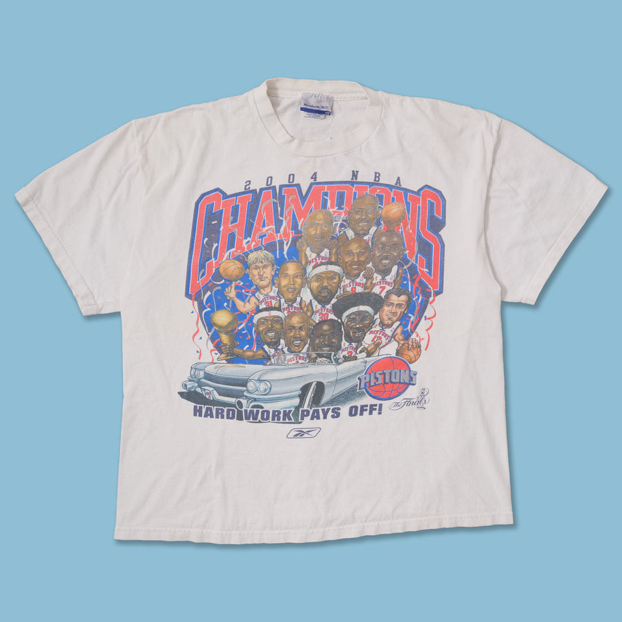 2004 Reebok Detroit Pistons T-Shirt Large 