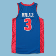 Vintage Nike Detroit Pistons Wallace Jersey Large