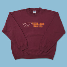 Vintage Virginia Tech Hokies Sweater Large 