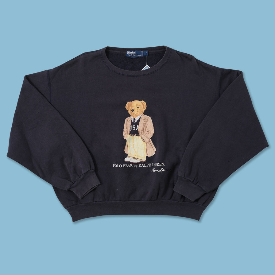 Vintage polo hot sale bear sweater