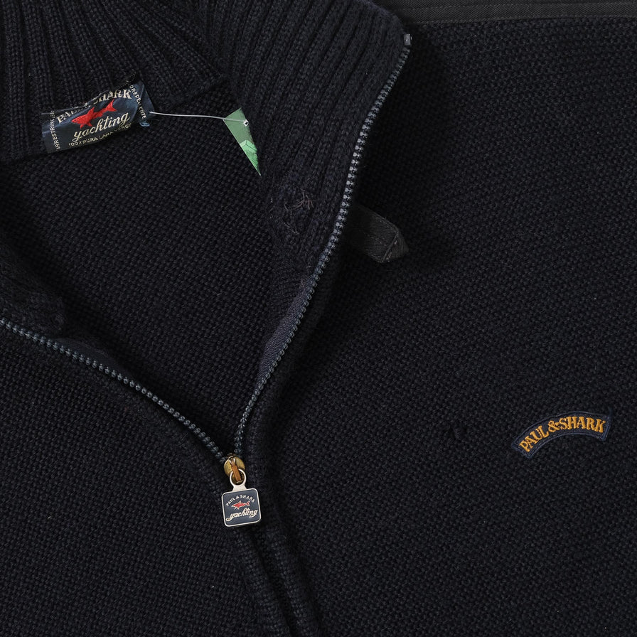 Vintage Paul Shark Knit Jacket Large 