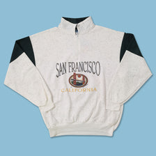 Vintage San Fransisco Q-Zip Sweater Large 