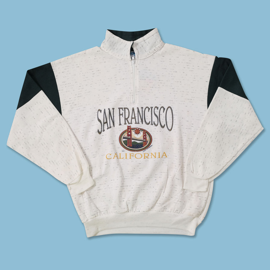 Vintage San Fransisco Q-Zip Sweater Large 