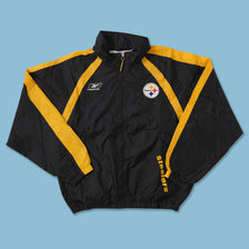 Vintage Reebok Pittsburgh Steelers Track Jacket Medium 