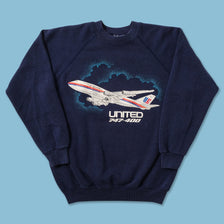 Women's United Airlines Sweater Small 