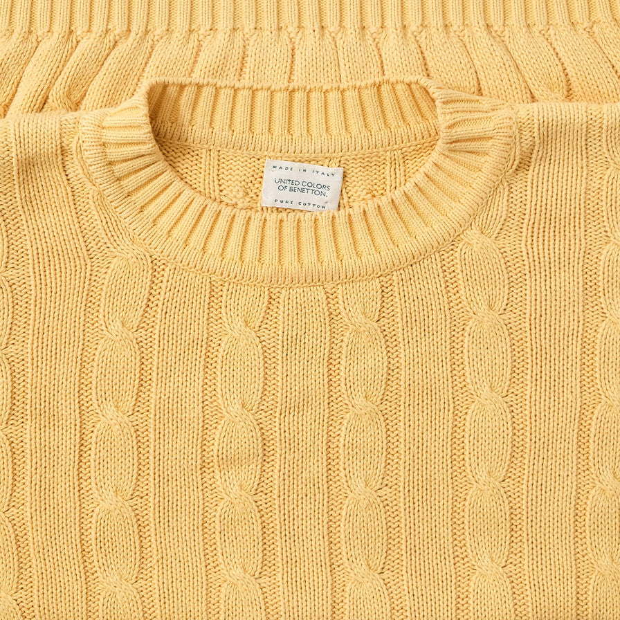 Vintage Benetton Knit Sweater Large 