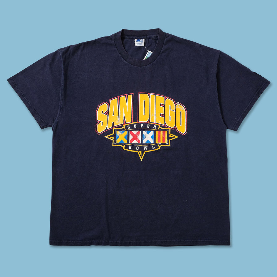 1997 Starter San Diego Super Bowl T-Shirt XLarge 