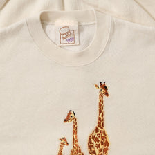 Vintage Giraffe Sweater XLarge 