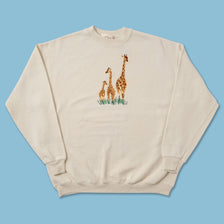 Vintage Giraffe Sweater XLarge 