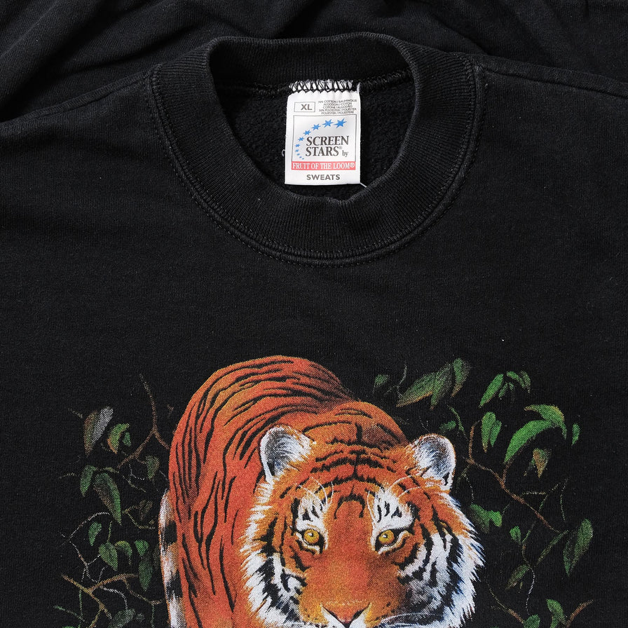 Vintage Tiger Sweater Large 