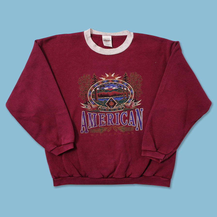 Vintage Great American Wilderness Sweater Large 