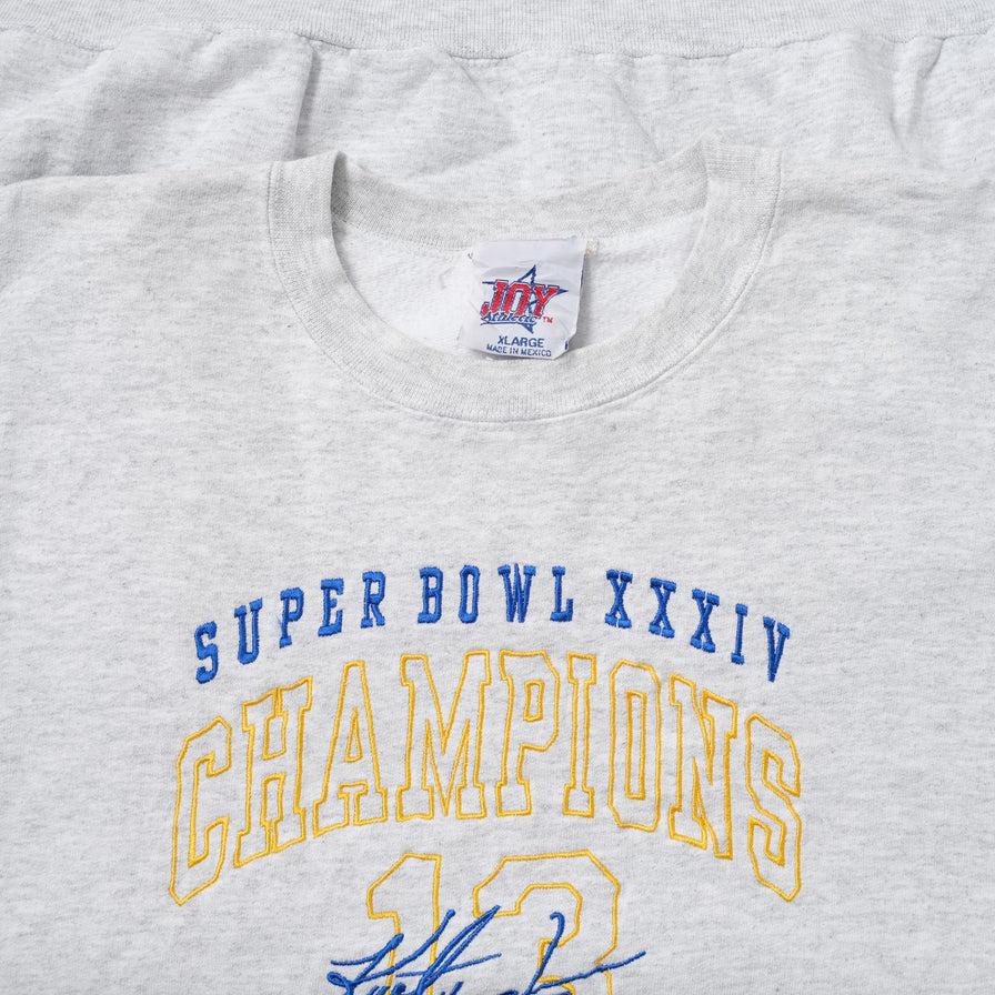 Vintage St. Louis Rams Sweater XLarge - Double Double Vintage