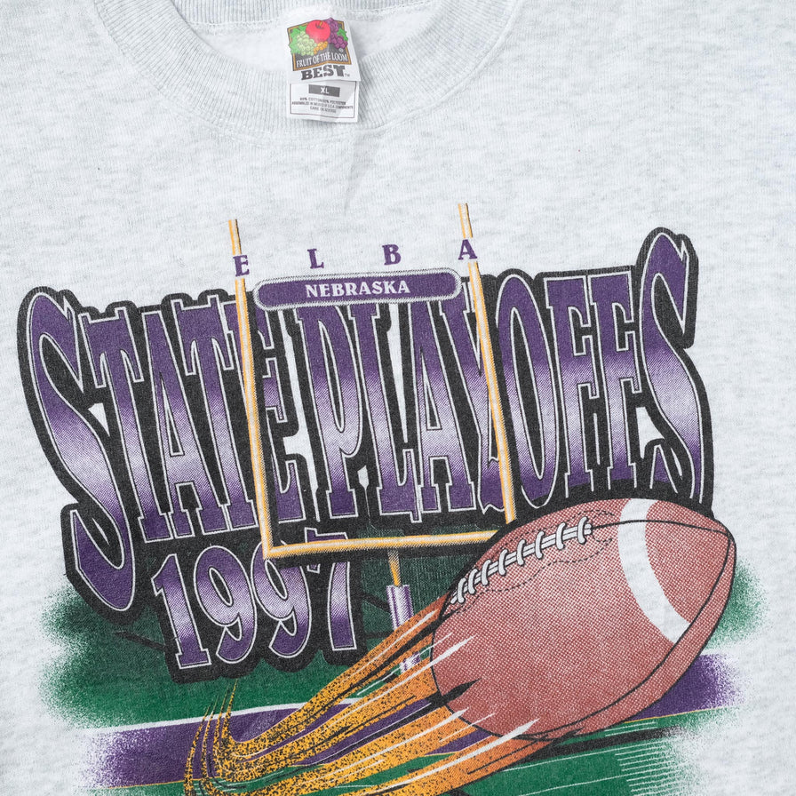 Vintage 1997 Nebraska State Playoffs Sweater XLarge - Double Double Vintage