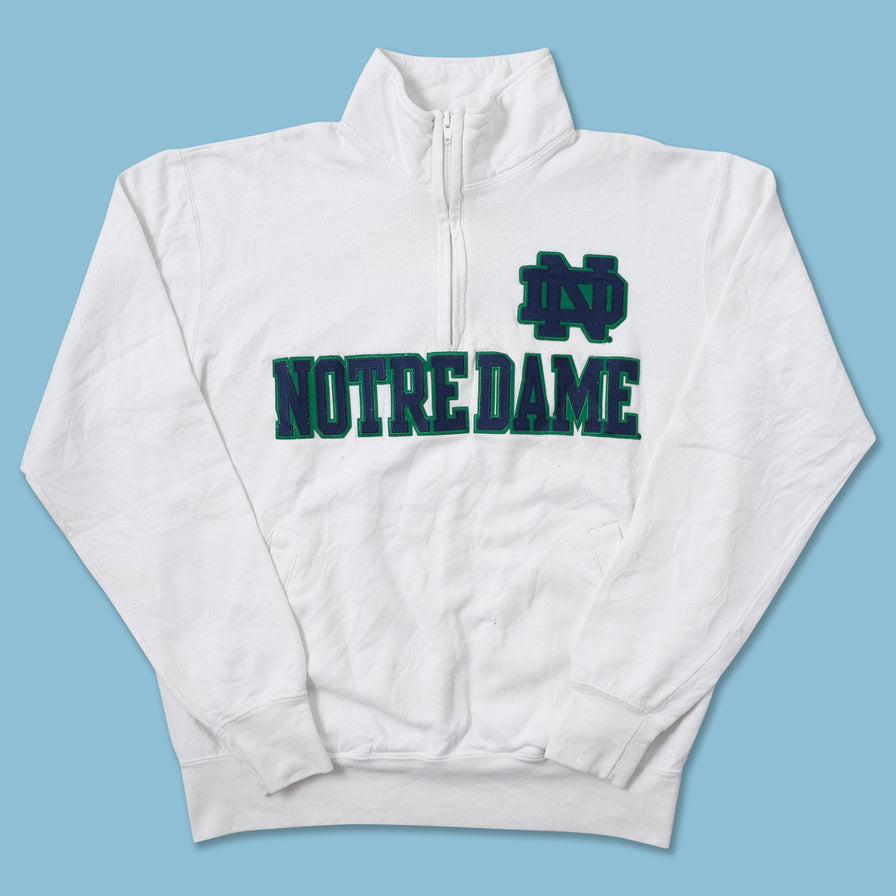 Vintage Notre Dame Q-Zip Sweater Medium - Double Double Vintage