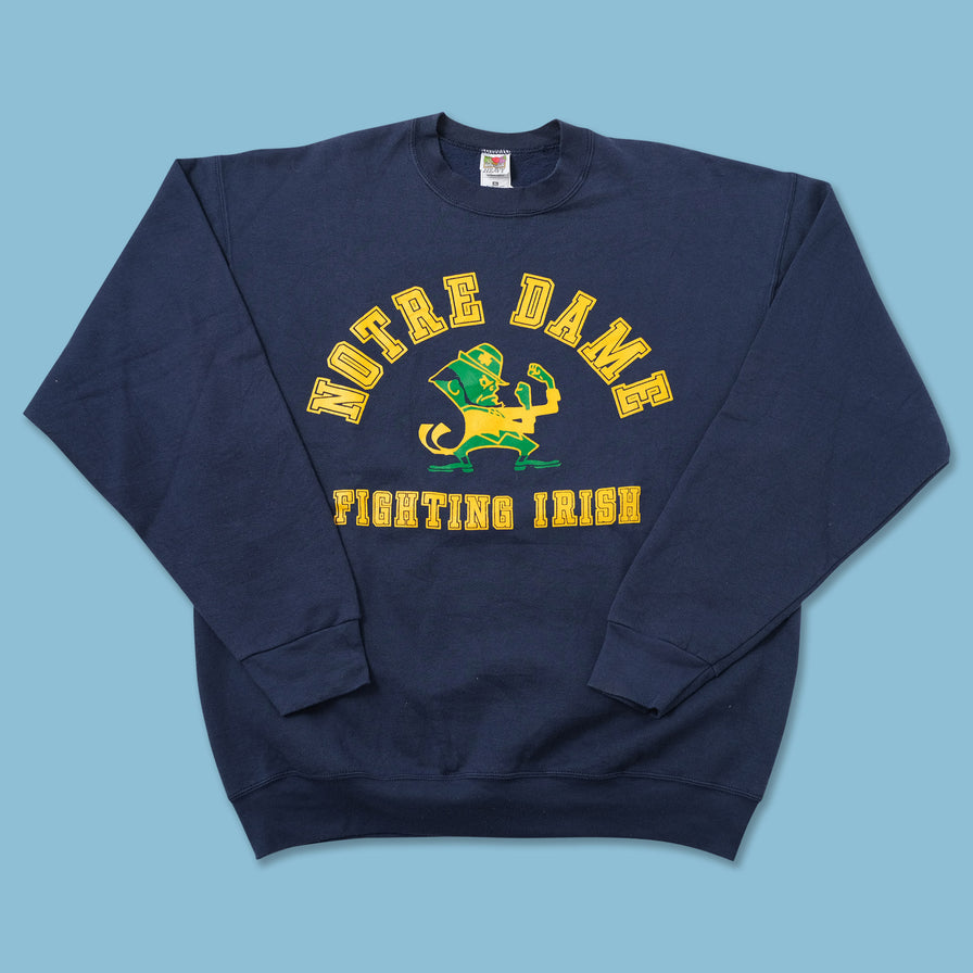Vintage Notre Dame Sweater XLarge - Double Double Vintage