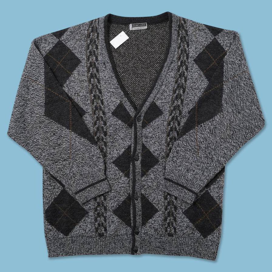 Vintage Knit Cardigan Large - Double Double Vintage